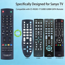 ZWP CS-90283-1T GXBD GXBM GXFA Replacement Remote Control for Sanyo TV DP50842 DP24E14 FVF5044 DP26746 DP26647 DP42647 DP32242 DP55441 DP46142 DP40142 DP42142 DP32640 DP42740 DP42841 DP46841 DP50741