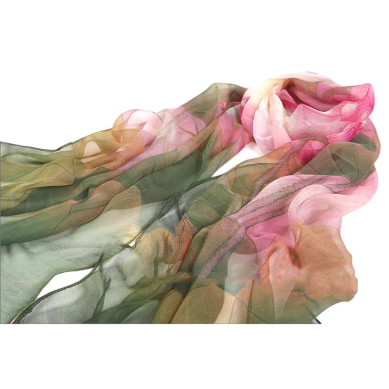 FAIRYGATE Seidenschals Damen 100% Seide Chiffon Leicht Seidentuch Silk Schal