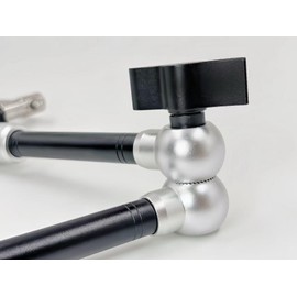 Clamp w/ 1/4" and 3/8" Thread and 9.8 Inches Adjustable Friction Power Articulating Magic Arm