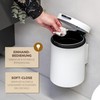 bremermann Wall-Mounted Cosmetic Bin, 3 Litres, Bathroom Bin, 2-Way Mounting,