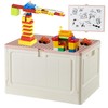 BOSEDSANG Folding Storage Box with Large Building Lid for Duplo