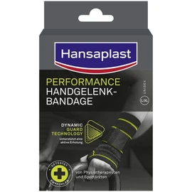 Hansaplast Performance Handgelenk-Bandage, Handgelenkstütze stabilisiert & entlastet das Gelenk, Handgelenkschoner für rechtes & linkes Handgelenk unterstützt die aktive Erholung, Größe L/XL