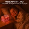 Magical Treasure Chest Night Light with Northern Lights Projector, USB