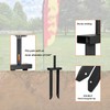 VANROUG Feather Flag Ground Spike,Flag Pole Ground Stake,Heavy Duty Flag