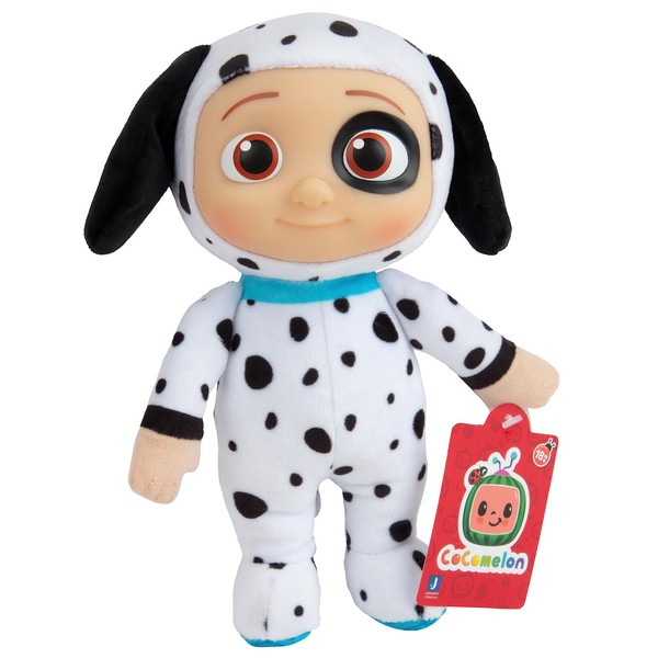 CoComelon 8" JJ Plush Toy, Puppy Onsie - Officially Licensed - Soft Stuffed Animal J.J. Dog Doll for Toddlers & Preschoolers - Gift for Kids, Boys & Girls Ages 18 Months+ - 8 Inches