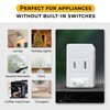 Touch & Glow - 2 Prong Outlet Switch - Single