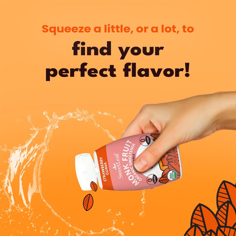 SweetLeaf Strawberry Guava Liquid Monk Fruit - Monk Fruit Liquid