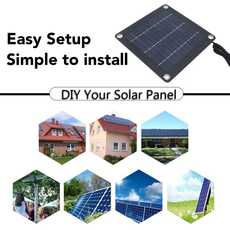 20W Monocrystalline Solar Panel with Garden Pond Fountain DC12V Pump