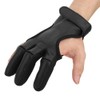 Bow Archery Three Finger Finger Guard Gloves Shooting Protection Protective