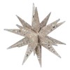 Kurt S. Adler 12" Champagne and Silver Glitter Moravian Star