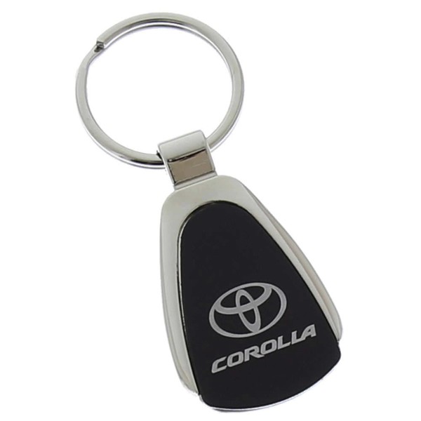 Au-TOMOTIVE GOLD Toyota Corolla Black Tear Drop Key Chain