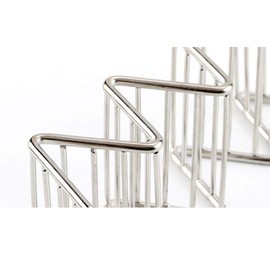 tooloflife Taco Holder Stand, 4 Pcs Stainless Steel Wave Shaped Taco Tray Stands for Tortillas Burritos Hot Dogs, Can Hold 3 or 4 Tacos