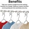 Washing Line Hanger Hooks (Pack of 40) Windproof Washing Line