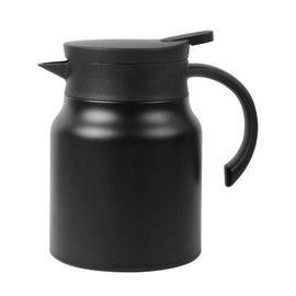 CABAX 34oz Small Thermal Coffee Carafe Tea Pot Stainless Steel, Double Wall Vacuum Insulated, 12+ Hours Hot & Cold Retention for Coffee Tea Beverage, 1L Capacity, Black