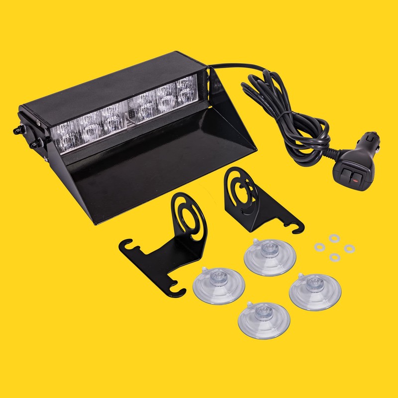 SolarBlast SBWL26 12W BLUE WHITE LED Strobe Dash Light [32