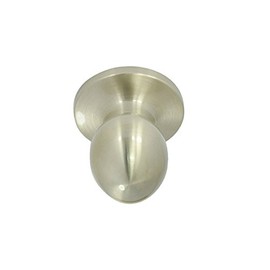 Better Home Products Miraloma Park Egg Passage Door Knob Satin Nickel