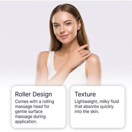 Crema corporal con rodillo de masaje multipéptido PDRN, crema reafirmante antiarrugas PDRN, masaje corporal hidratante natural, de rápida absorción y suave, deja la piel suave para todo tip (2PCS)