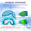DIZOKIZO Ski Goggles Magnetic Replaceable Lens Snow Goggles for Men