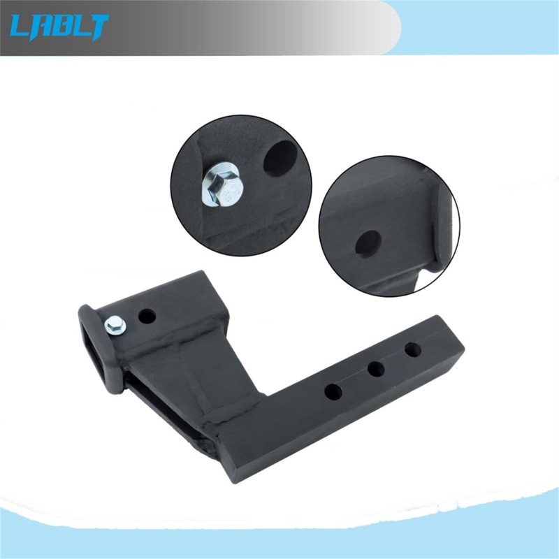 LABLT Trailer Hitch Extender Black for 2 Inch Receiver with