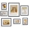 Frametory, Floating Picture Frames Set - Black Metal Photo Frames