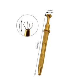 CARPEDIEM Pick Up Tool Diamond Jewelry Tweezers Rough Diamond Grabber Jewelry Pick Up Tool Auxiliary Tool Hobby Tool Long 4 Claw Clip Total 2 Pieces