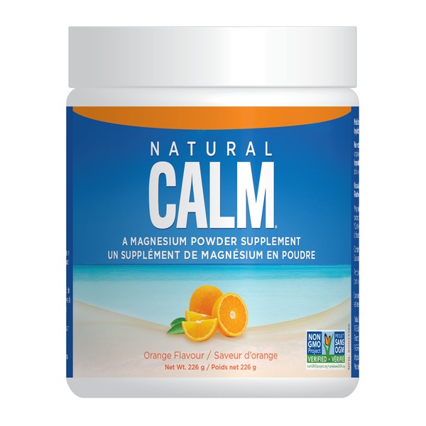 Natural Calm Magnesium Citrate Powder Orange 8 oz