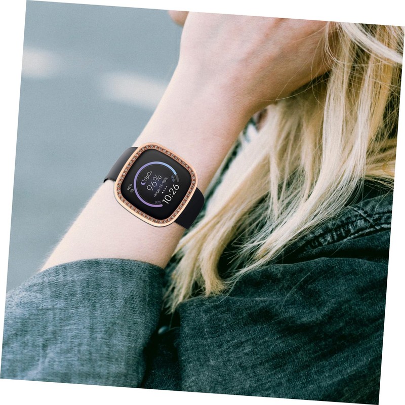 OSALADI 1pc Smart Watch Screen Protector Case Electroplating Protective Cover