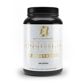 Motiv-8 Performance Pure Creatine Monohydrate Powder, No Fillers, Sodium, or Sugar, Supports Energy and Recovery (60 Servings, Unflavored)