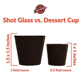 Lang’s Chocolates Dark Chocolate Dessert Cups – 64 Count Box – Edible Chocolate Shot Glasses for Desserts, Candy Making, Mousse & Party Treats – Kosher Dairy