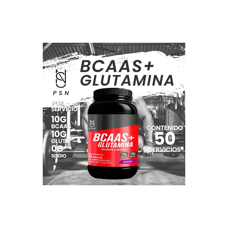 Aminoácidos Bcaas Glutamina Psn 1kg Varios Sabores