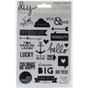 Simple Stories DIY Insta Clear Stickers, 4 by 6-Inch, Words,