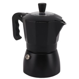 Moka Pot Italian Coffee Maker Easy To Operate Aluminum Coffee Moka Pot for Coffee Making Black