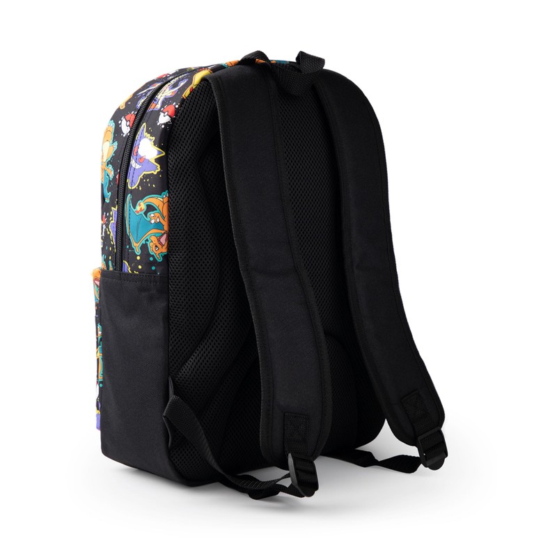 Pokémon Pikachu Charizard Gengar Meowth Backpack in Black | Kids