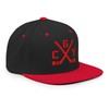 Calgary Hockey Sticks Retro CGY Snapback Hat Baseball Cap Black/Red