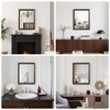 Ultrue Retro Copper Effect Framed Wall Mirror, 20x30 Rectangle Mirror,