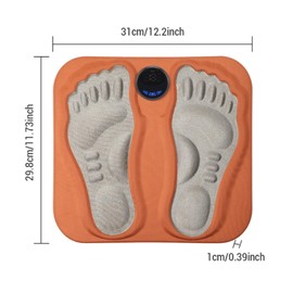 QIZHAN Multifunctional for Household use Foot Cushion Pulse Meridian Sole Massage Floor mat Orange Office Living Room Bedroom mat