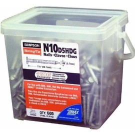 Simpson Strong Tie N10D5HDG 10d x 1-1/2" Nails HDG 5-lb Bucket (600 approx. per Bucket)