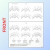 LEES A.M. 1 PC Lash Mapping Chart Eyelash Extension Beginner
