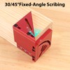 JCFANTS 45/90 Degree Aluminum Alloy Woodworking Square Protractor, Multi Angle