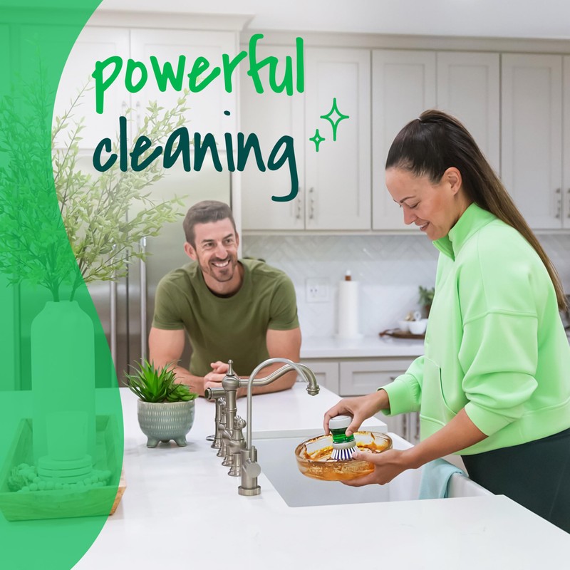 Scotch-Brite Odor Resist Soap Dispensing Palm Brush, Reusable Scrub Brushes