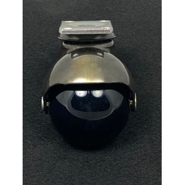 Set of 4 Antique Brass Ball Casters – Black Wheel with Stem & Socket – Smooth 360° Rotation for Furniture, Chairs, and Cabinets – Durable, Stylish, No Brake Design