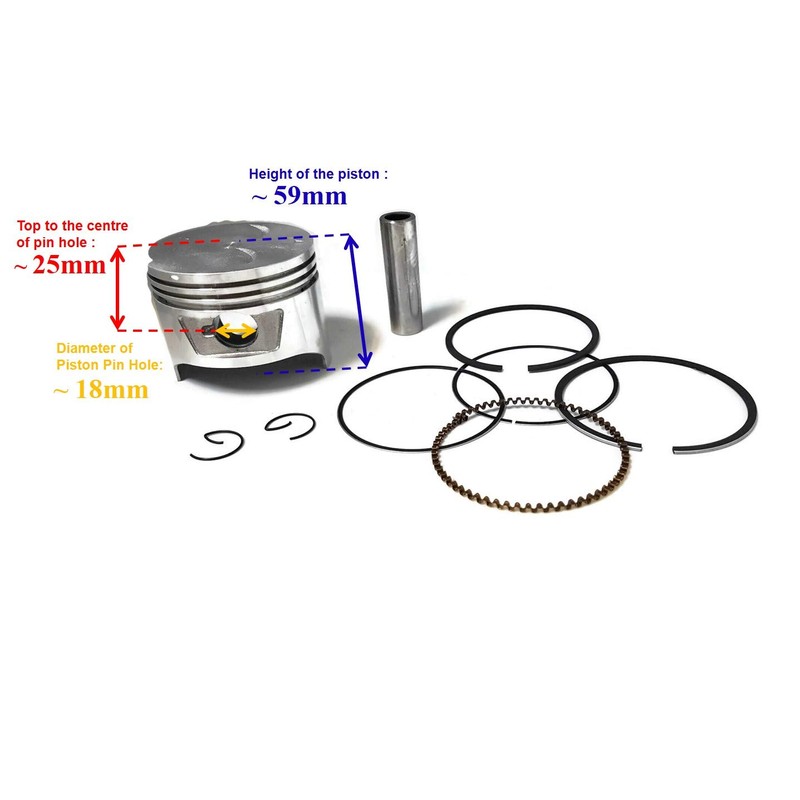 Piston Kit Assy Ring Set Pin Clip for Honda GX240
