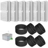 PawPoll Cat Fountain Filters, 6 Pieces Filter + 6 Pieces