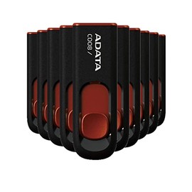 Kit de 10 Pïezas 16 GB, AC008, Color Negro/Rojo, (Modelo: AC008-16G-RKD)USB 2.0.