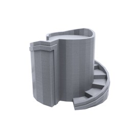 EnderToys Tower With Staircase, Tabletop 28mm Miniatures Wargame, 3D Printed and Paintable