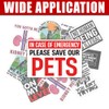 SUNHADO Save Our Pets Emergency Rescue Sticker Fire Safety Alert