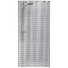 Sealskin Hammam Shower Curtain, PEVA, Silver, 180 x 200 cm