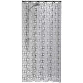 Sealskin Hammam Shower Curtain, PEVA, Silver, 180 x 200 cm