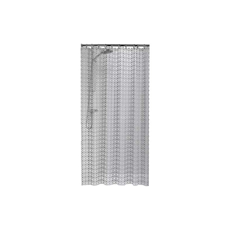 Sealskin Hammam Shower Curtain, PEVA, Silver, 180 x 200 cm