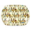 Emma Ball Alpacas and Friends Colourful Medium Melamine Tray -